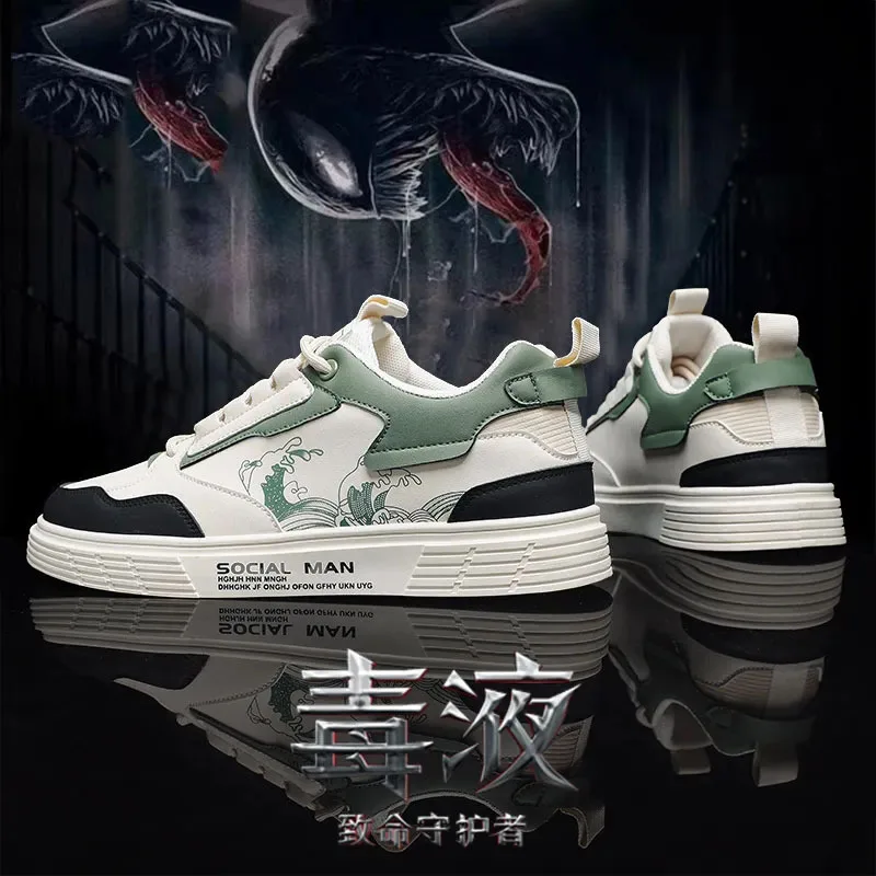 2024 New Spring and Autumn Feet Design Low cut Casual Men's Shoes Sports Versatile Trendy Cool Luxury Board Shoes sneakers