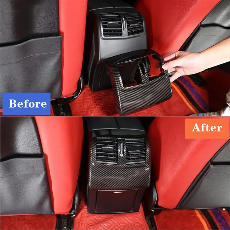 

ABS Car Rear Air Outlet Frame Rear AC Vent Cover Trim Sticker Parts For Mercedes Benz W212 E-Class 2012-2015-X67A