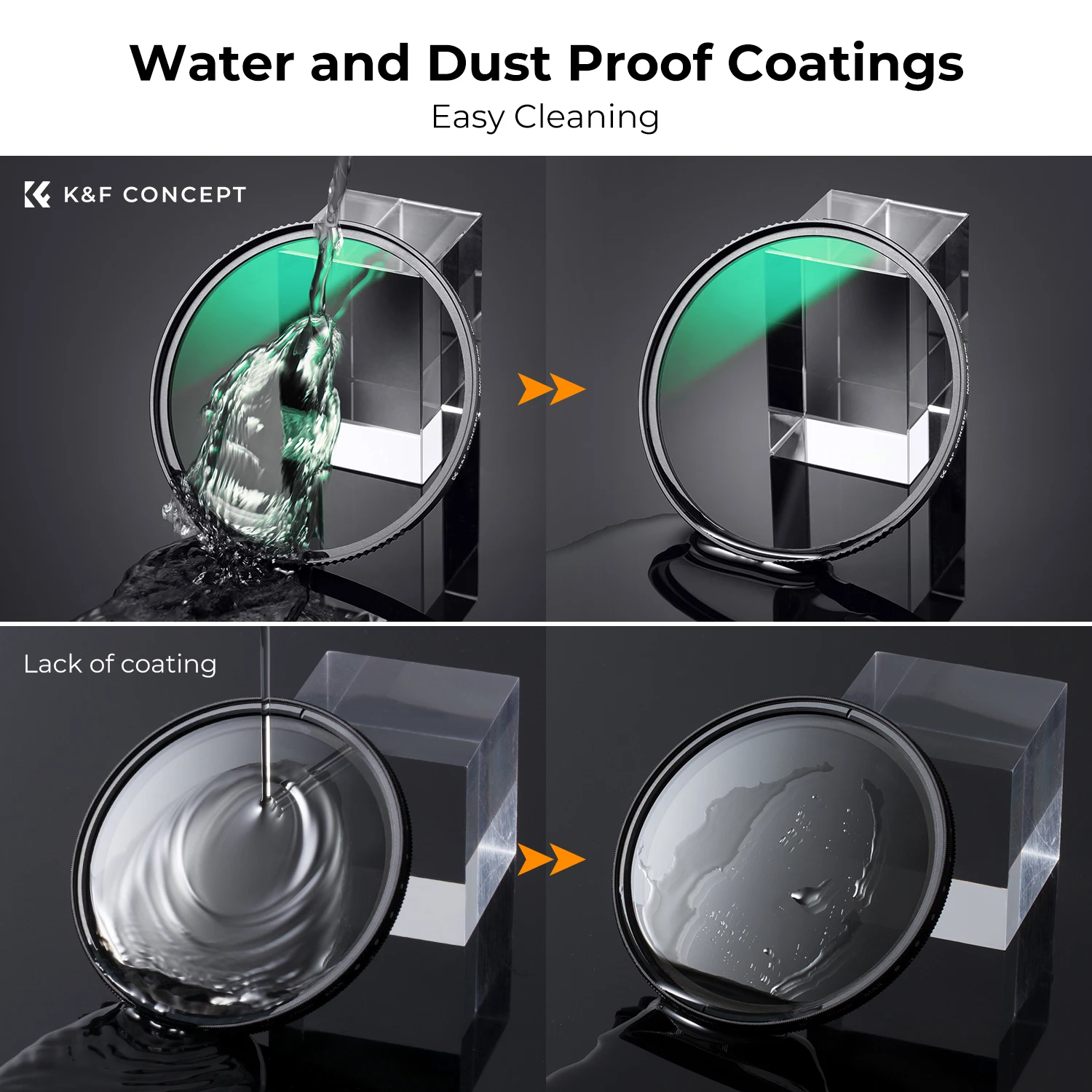 K&F Concept Nano-X Ultra-low Reflection UV Filter 37-95mm Ultraviolet Protector Lens Filters 28-Layers Coating Scratch-resistant