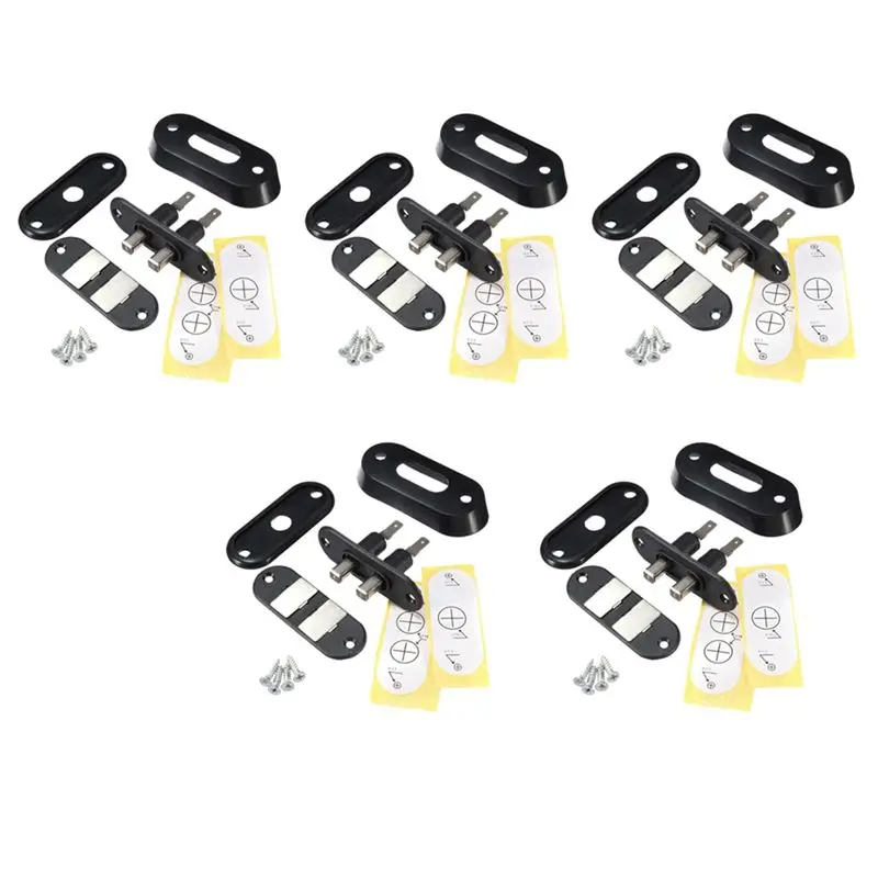 Durable-5X Black Sliding Door Contact Switch For Car Van Alarm Central Locking For VW T4 FORD