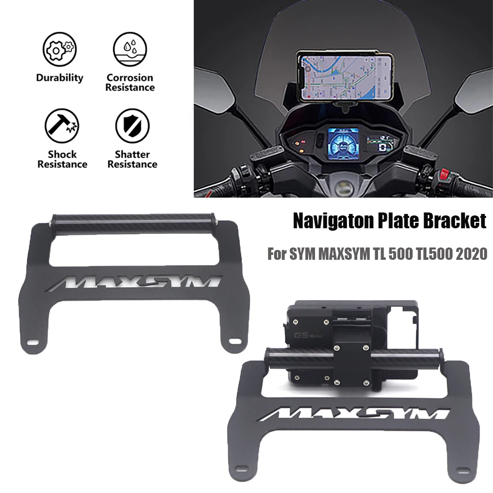 NEW Motorcycle For SYM MAXSYM TL 500 TL500 2020 Front Phone Stand Holder Smartphone Phone GPS Navigaton Plate Bracket