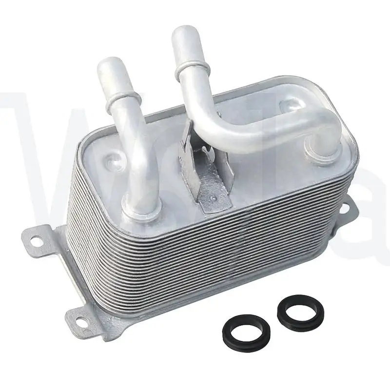 Wooba Cooling System Oil Cooler For BMW E60 E63 525i 525xi 528xi 530xi 550i L6 3.0L V8 4.8L17117534896 17217534896 1721753489602