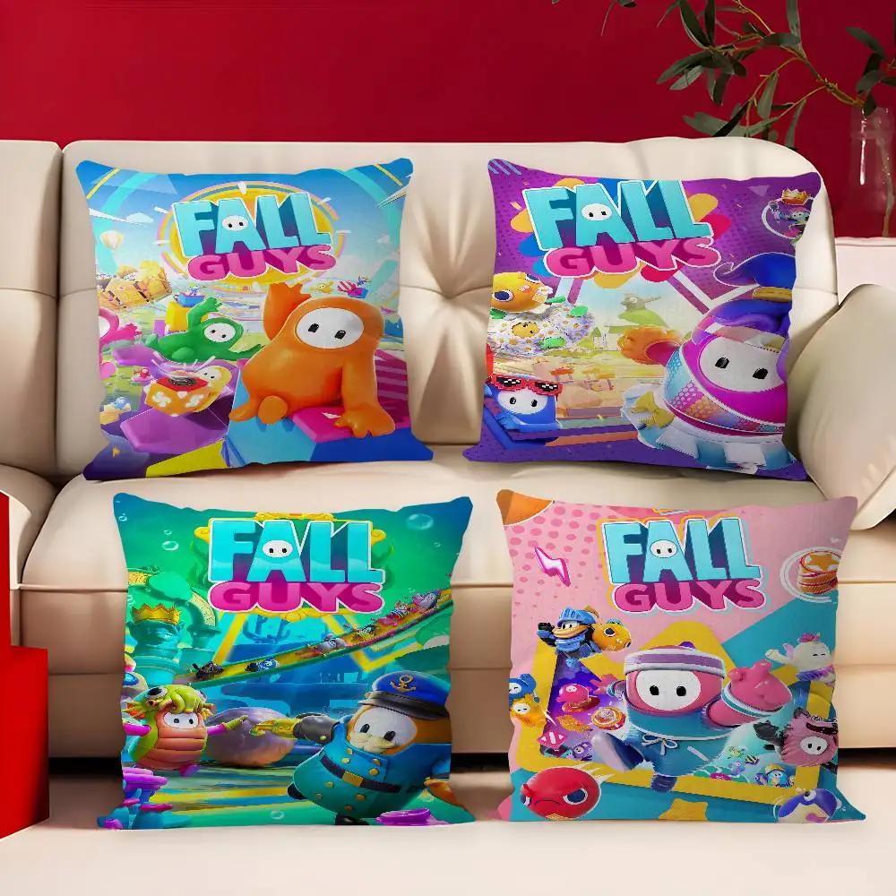 

Fall Guys Pillow Gift Home Office Decoration Bedroom Sofa Car Cushion Cover case 45x45