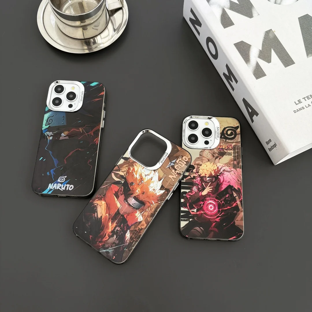 Funda de teléfono NARUTO KAKASHI para Apple iPhone 16 15 14 13 12 11 17 Pro Max Plus Air 17pro Japón dibujos animados Naruto contraportada Funda