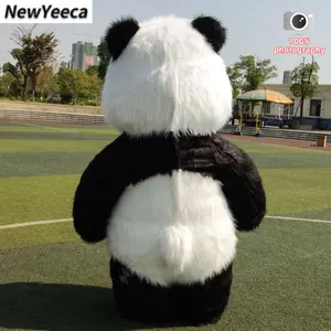 تعويذة قابلة للنفخ عملاق الباندا أزياء تأثيري للبالغين ، ملابس فروي أفخم ، دمية كرتونية ، دب قطبي ، إعلان ، حفلة ، 2 م ، 2.6 م ، 3 م أعلى 10 مبيعات للدب العملاق الخيالي - رقم 5