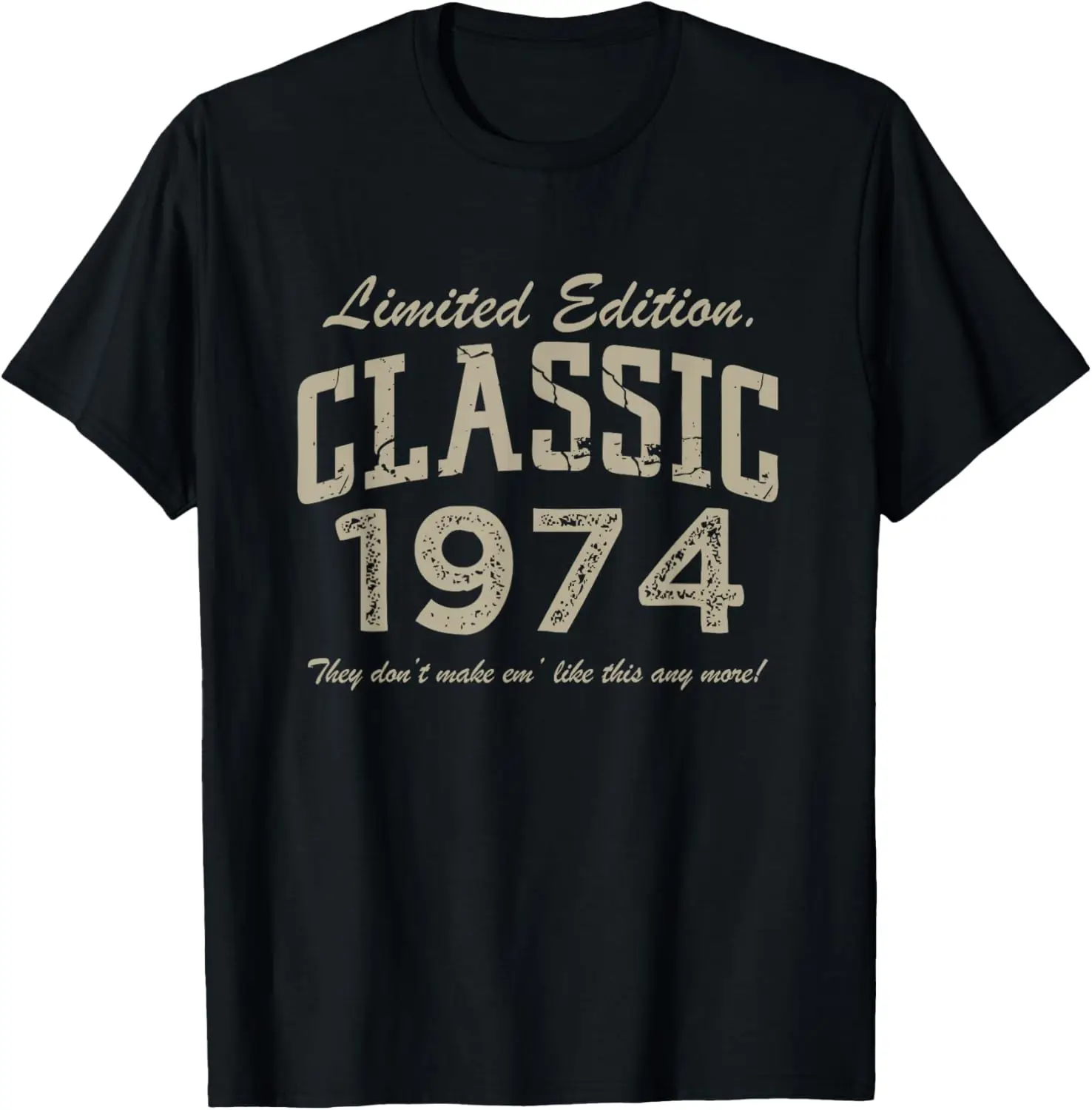 

51 Year Old Gift Classic 1974 Limited Edition 51st Birthday T-Shirt Unisex Summer Streetwear Tops Print on Demand Short Sleeve