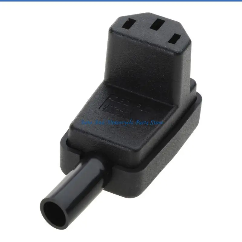 P9FD 90 Degree Angled IEC 320 Female Plug AC 10A / 250V Power Cord Cable Connector