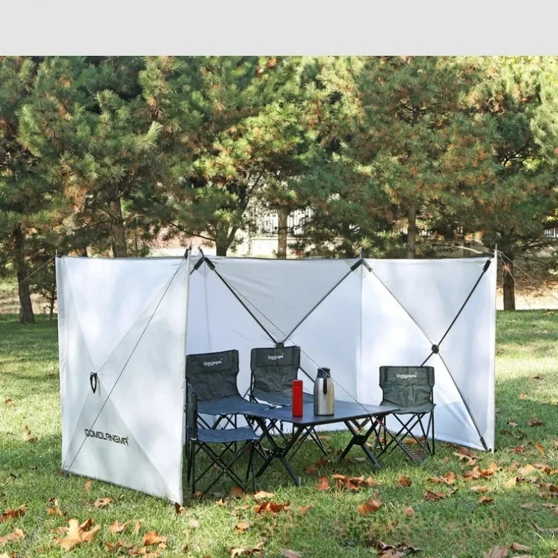 Outdoor Camping Patchwork Enclosure Array Curtain Large Windscreens Camping Windproof Shelter Fabric New