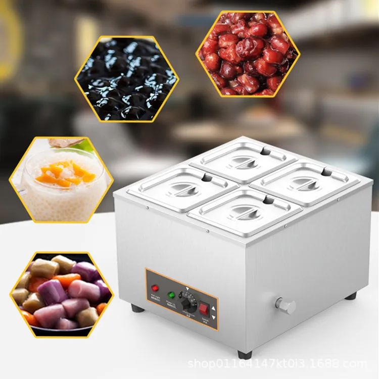 Hotel commercial brown sugar pearl insulation pot water heating sago taro round insulation soup pool jam machine