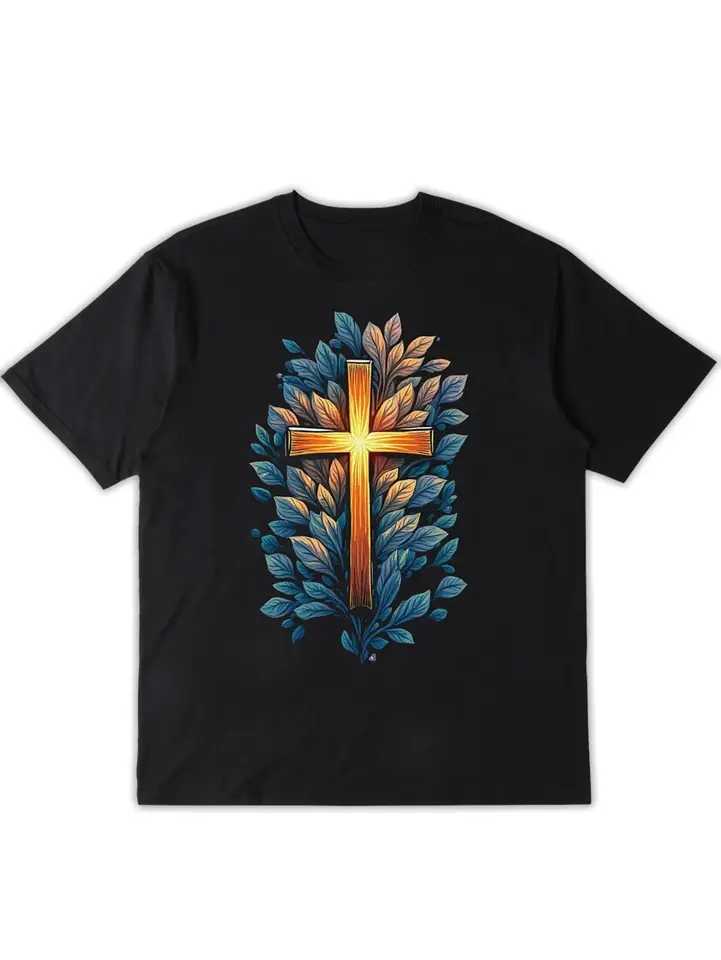 Men's Soft Black Graphic T-Shirt with Back Print