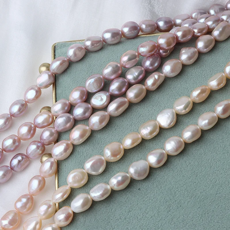 

9.5–10mm High-quality Baroque Natural Freshwater Pearls Irregularly Beads for Jewelry Making DIY Necklace Bracelet Accessories