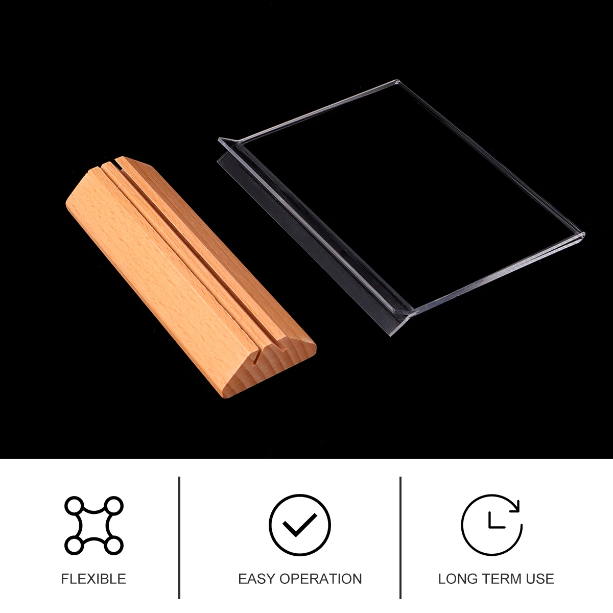 

Acrylic Dining Brand Document Holder Menu Stand for Table Name Holders Display Place Card Placecard