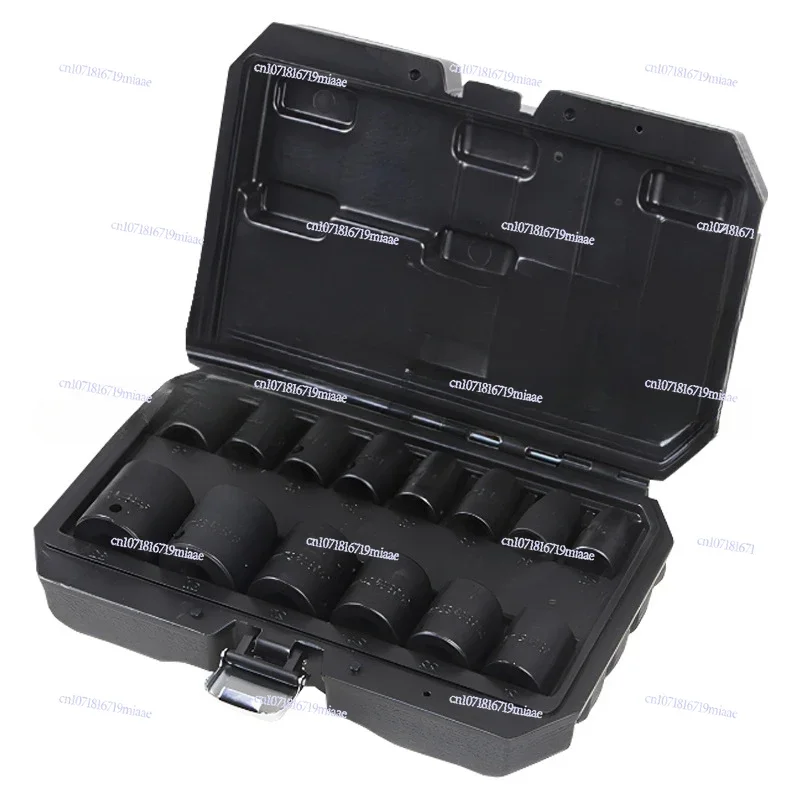 14-Piece set 1/2 hexagonal impact sleeve set 10-32mm auto repair tool maintenance set