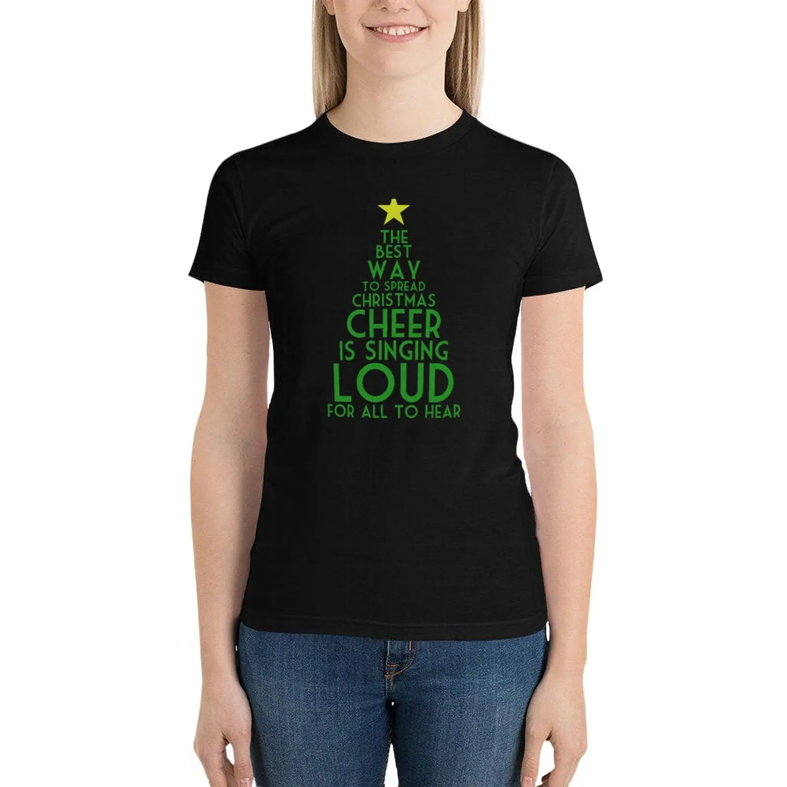 

Spread Christmas Cheer T-Shirt lady clothes kawaii clothes t shirts for Women graphic