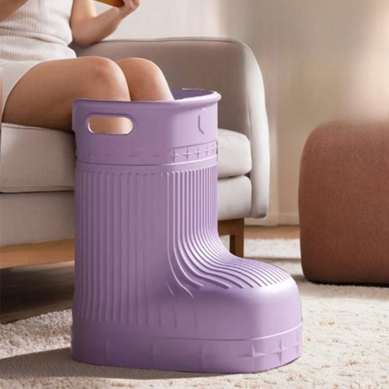 Home Convenient Foot Soaking Bucket for Both Men and Women, Wear-resistant and Thick Foot Soaking Boots, Winter Health Foot Bath