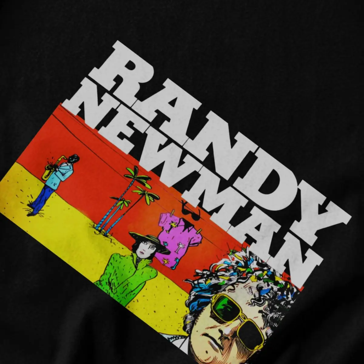 Men T Shirt Randy Newman Sail Away To Paradise Cotton Y2K Graphic Anime Unisex Clothing T Shirts