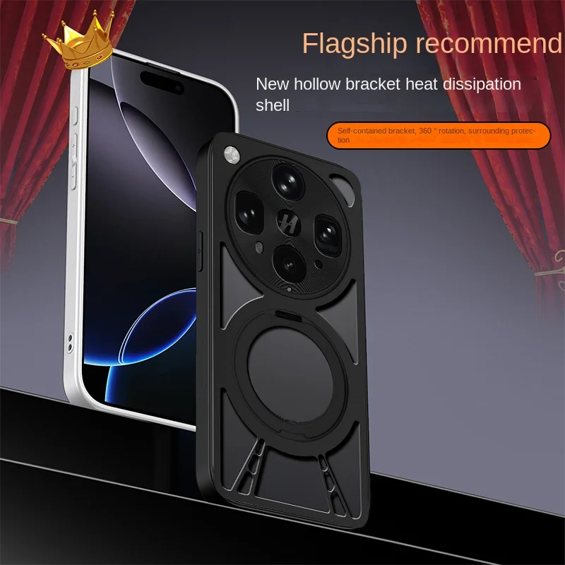 

Для OPPO Find X8 Ultra Чехол из твердого сплава с кольцевой подставкой Магнитный защитный чехол MagSafe для Find X8 Pro X8S + X8Ultra Shell