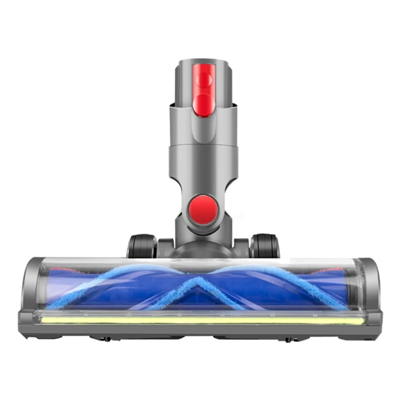 

AT17 For Dyson V10 Slim V12 Slim Hardwood Floor Carpets Attachment with LED Light V Shape Turbo Bristle Brush Cleaner Head