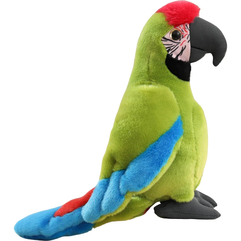 

Hot Realistic Parrot Plush Toy Soft Stuffed Macaw Cockatoo Doll Lifelike Tropical Bird Stuffed Animal Educational Toy Home Decor
