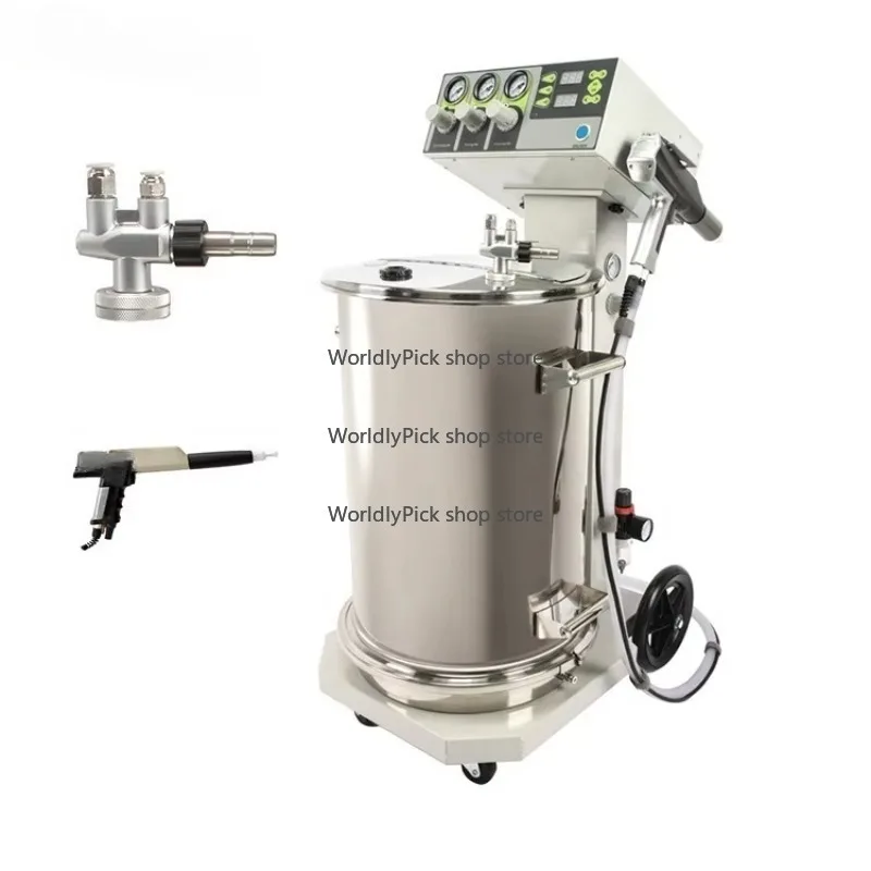

K-302 Automatic Electrostatic Powder Paint Spray Coating Machine for Plastic Chrome Silver Part Gold Plating