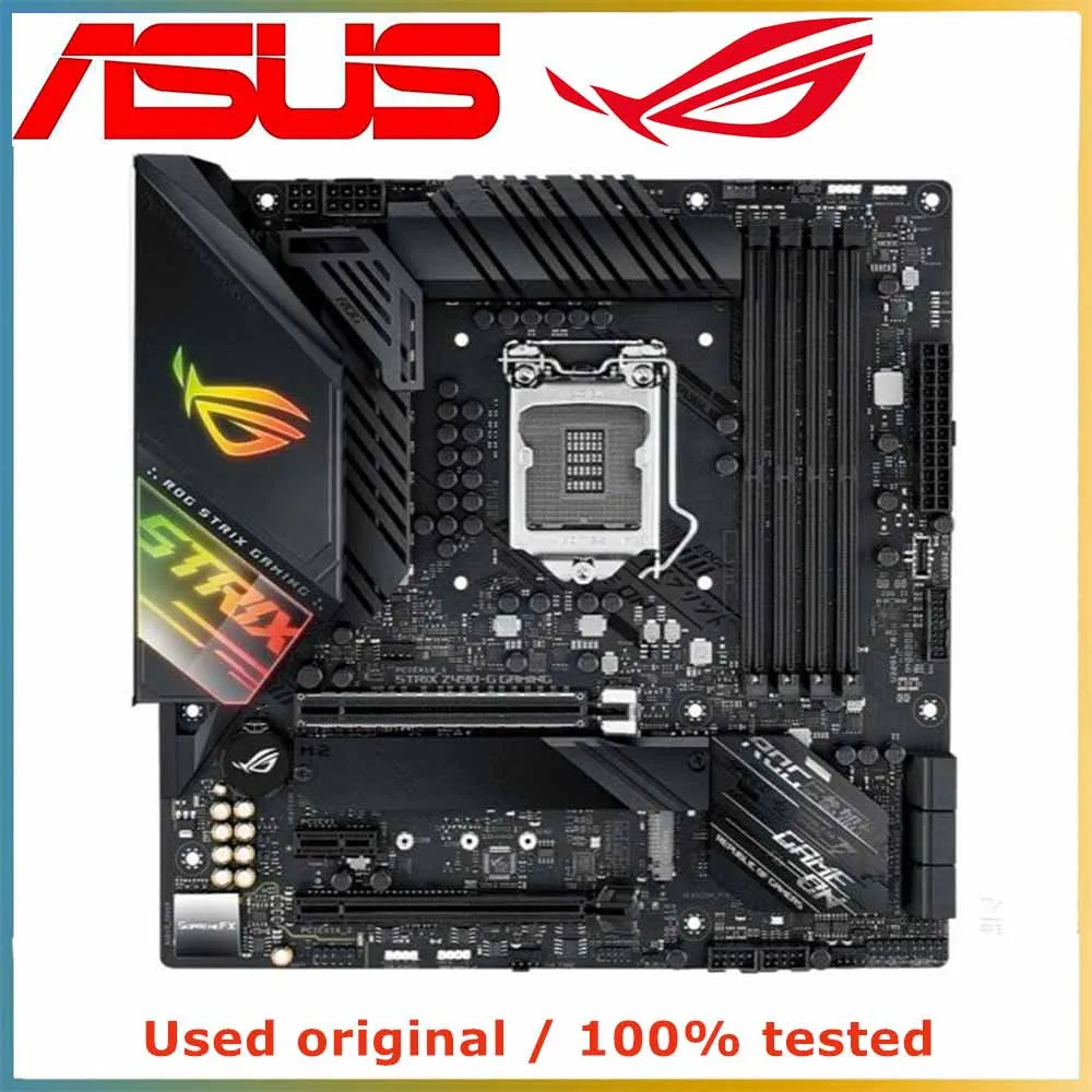 ASUS ROG STRIX Z490-G GAMING LGA 1200 mATX Z490G Motherboard Intel Z490 for 10th 11th Gen I9 I7 I5 Motherboard