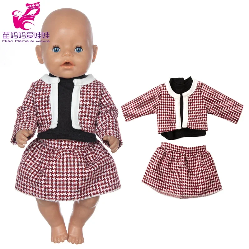 18 Inch Doll Clothes Set for 43cm Babies Doll Tutu Dress Doll Clothes for 17 Inch Coat Drop Shipping