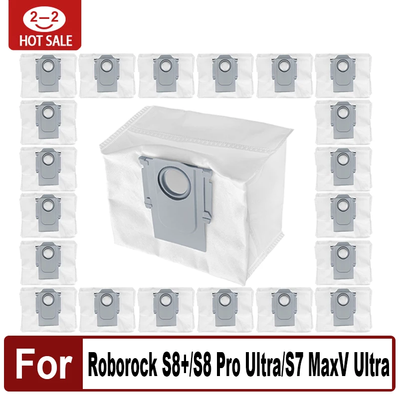 Dust Bag Replacement for Roborock S8+ / S8 Pro Ultra / S7 MaxV Ultra / S7 Pro Ultra / Q7+ / Q7 Max+ / Q5+ Vacuum Self-Empty Dock