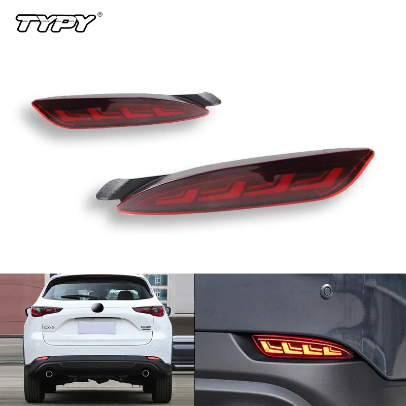 

1 Set Reflector Rear lamp For Mazda 6 Atenza 19-22 For Mazda 3 Hatchback 19-22 CX5 22-23 Brake Light turn signal Car LED Bumper
