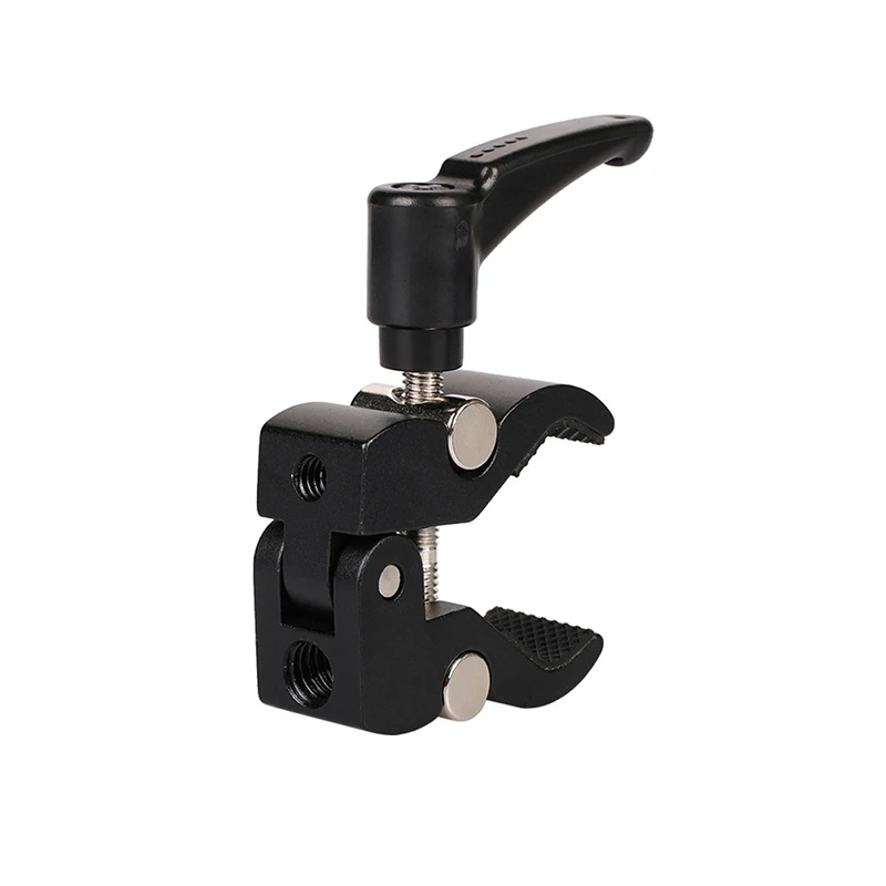 1Pc Hawk Mouth Pliers With Magic Arm Thread Clamp Crab Pliers Clip Black Bite Fixing Clip For Camera Photography Accessories