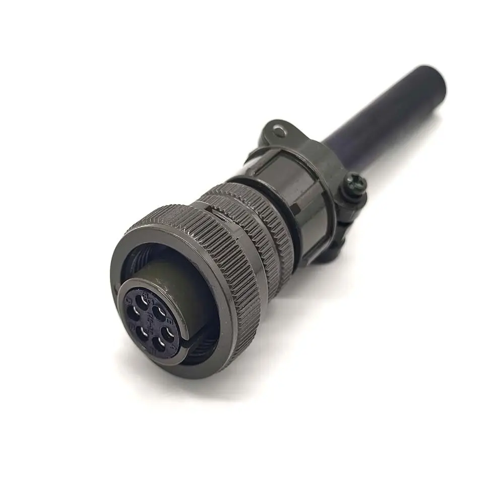 6 Position Aviation Circular Plug 14 Shell Female Socket MIL Standard 6 Core Industrial Signal Cable Connector