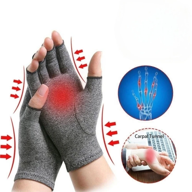 1 Pair Rheumatism Magnetic Therapy Arthritis Gloves Touch Screen Gloves Anti Arthritis Therapy Compression Gloves And Pain Joint