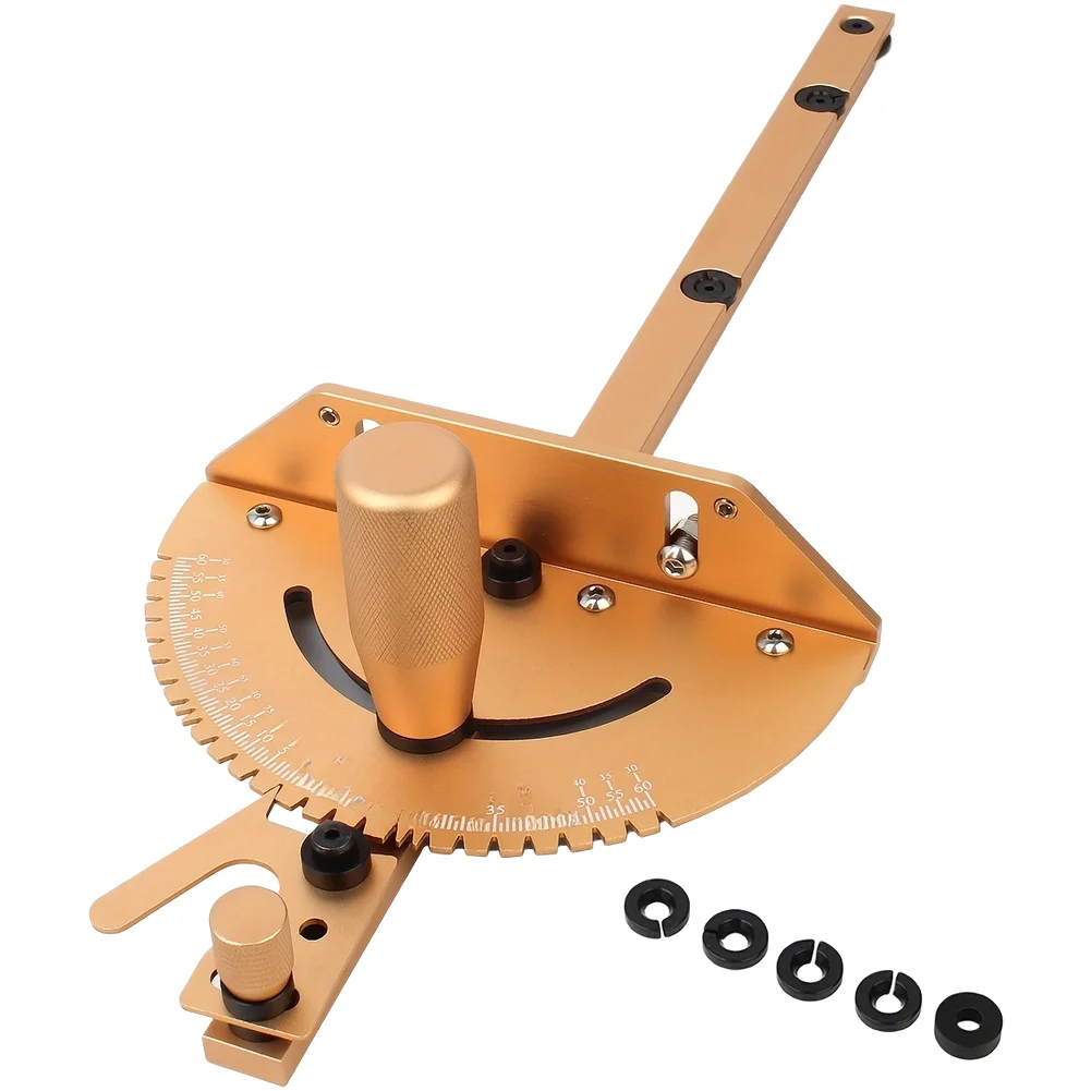 For Table Saw Fence with 51 20 12CM Accuracy and Smooth Operation for Popular Brand 744 745 Silver or Gold Handle Available
