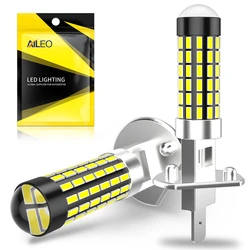 AILEO 2Pcs H1 LED Headlight Bulbs Led Lights Mini 1800LM 6000K CSP Super Bright High Low Beam for Car Fog Lamps 12V Automobile