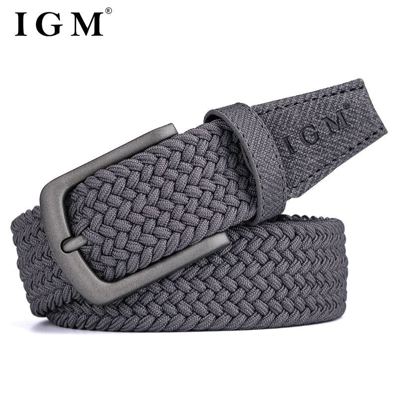 Fashion Men needle buckle  belt Canvas Pants Jeans stretch denim men Braided Belt