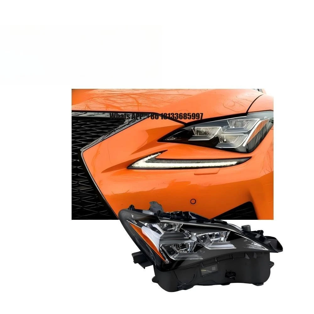 WOFIT Factory Replacement Triple-Eye LED Headlights for 2014-2019 RC350 RC300H RC200T Night Safety Easy Install Direct Fit