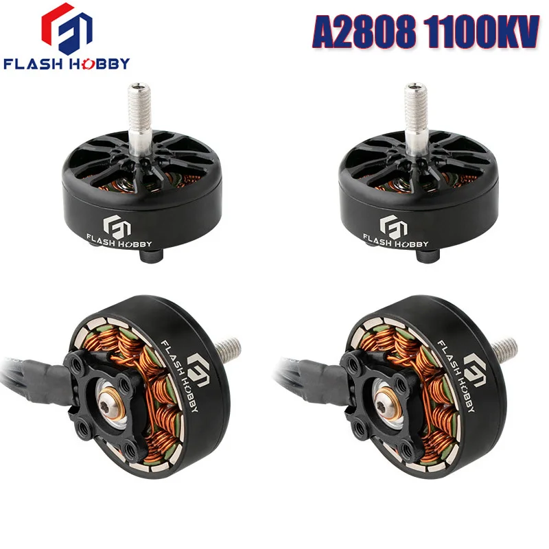 

FLASHHOBBY A2808 2808 1100KV 3-6S Бесщеточный двигатель для FPV Freestyle 7-дюймовая модель дрона LR7 дальнего действия