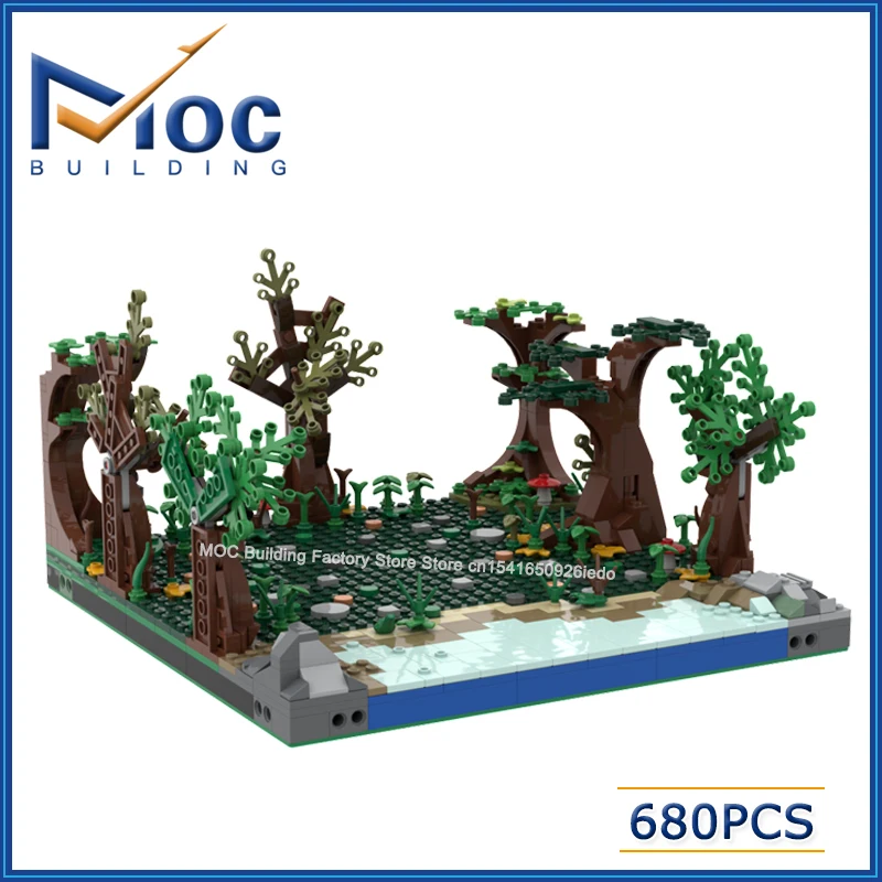 

Конструктор MOC: Модель «Запретный лес» из серии «Волшебные фильмы», сборная модель для самостоятельной сборки, коллекционные игрушки, подарки на Рождество