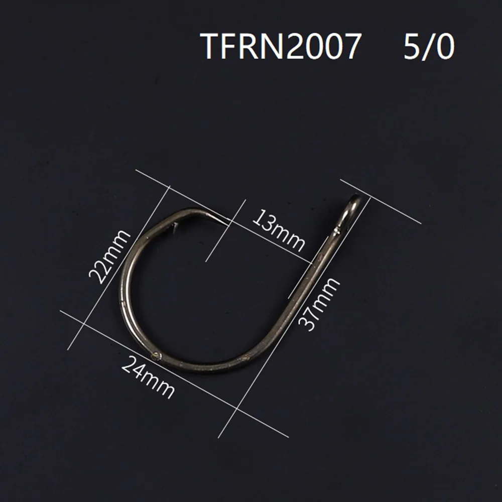 Single Fishing Hook 5/0 Direct Sale High Carbon Steel Eagle Claw Saltwater Circle Hook FRN2007