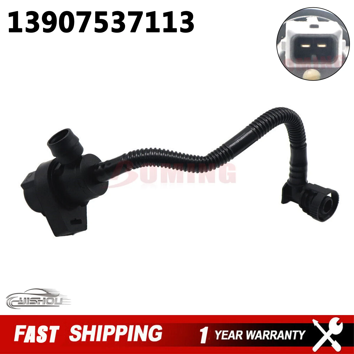 

Fuel Tank Breather Valve With Breather Line 13907537113 Fits For BMW 550I 650I 750I 750I X5 2006-2010 13-90-7-537-113 CP936