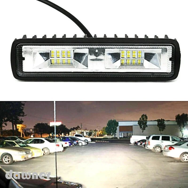 12-24V 48W 12V 16 LED Car / SUV / Off-Road Work Light Bulb Spot Beam Lights Bar LED Car Off Road Driving Fog Lamp Set