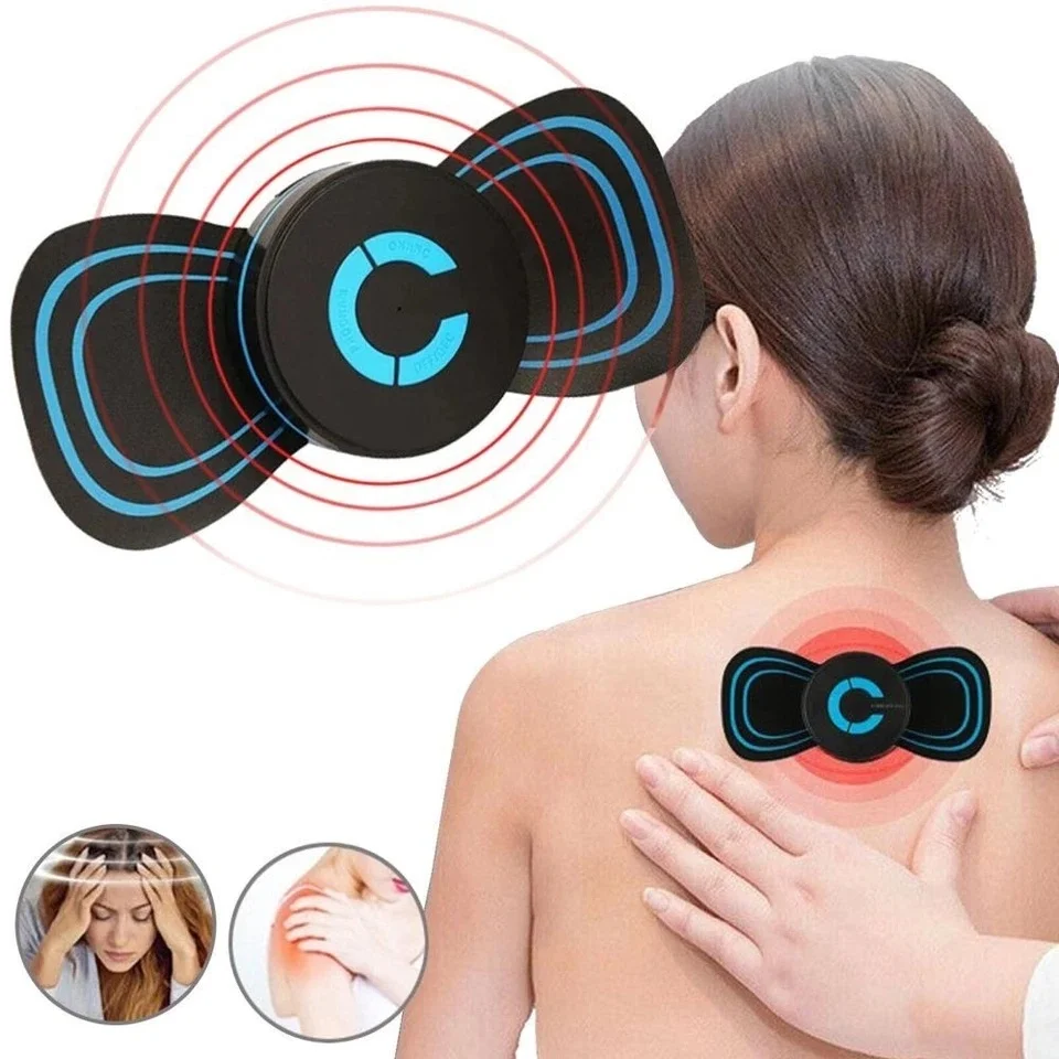 

Mini Portable EMS Neck Massager Electric Neck Stretcher For Cervical Muscle Pain Relief And Shoulder Relaxation Massage Patch