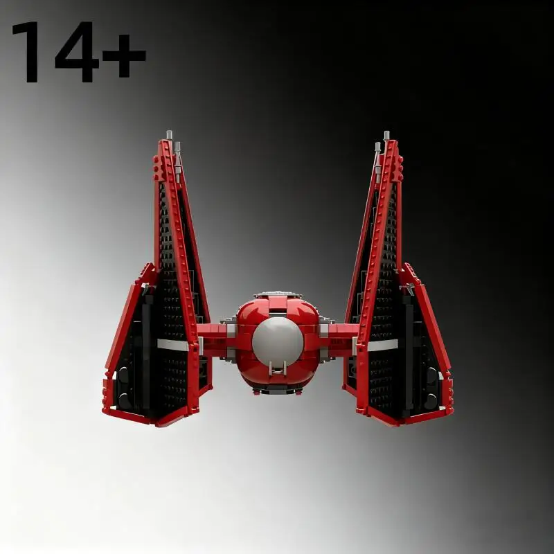 

2025 496 шт. подходит для 75240 Royal Guard Interceptor, космический знаменитый тай-истребитель, модель здания, кирпичи, игрушки, детские подарки на Рождество и день рождения