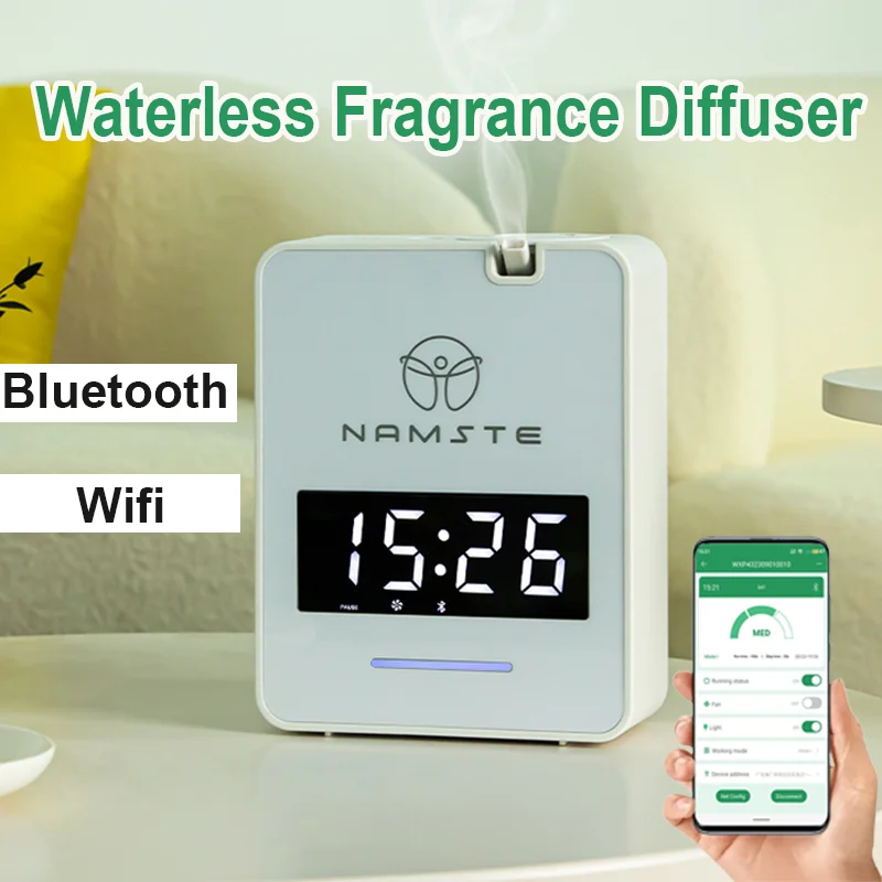 

NAMSTE 1000m³ Scent Diffuser Machine Wall Mounted Fragrance Diffuser HVAC Bluetooth WIFI Essential Oils Diffuser for Home Hotel