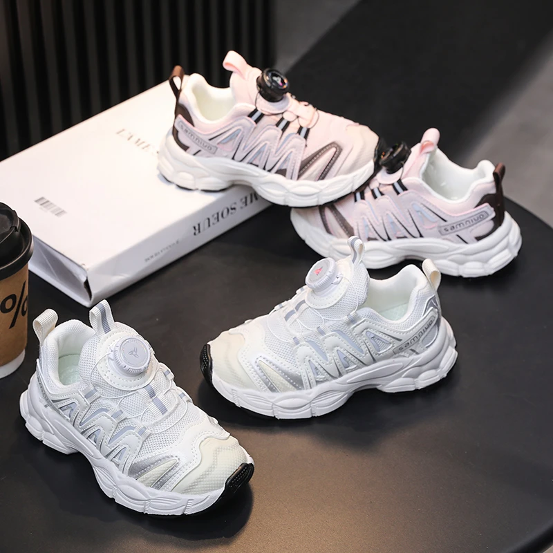 

2025 New Trend Winter Sport Shoes for Children Fashion Teenager Kid's Winter Sneakers Warm Breathable Boy's Girl's Cotton Shoes