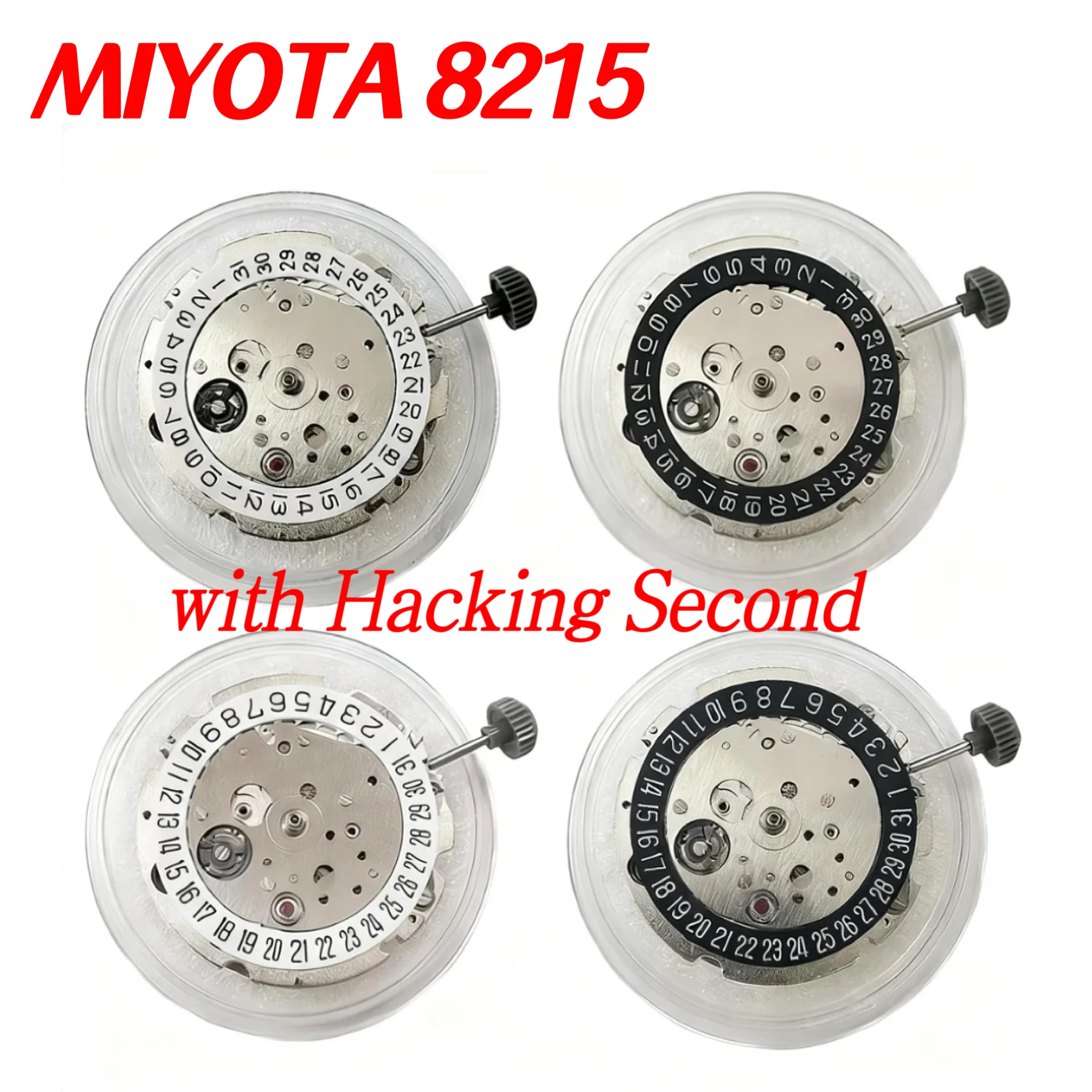 

Genuine Japan Miyota 8215 New Upgrade Automatic Movement Hacking Seconds 21 Jewels High Stability Mechanical Watch Parts