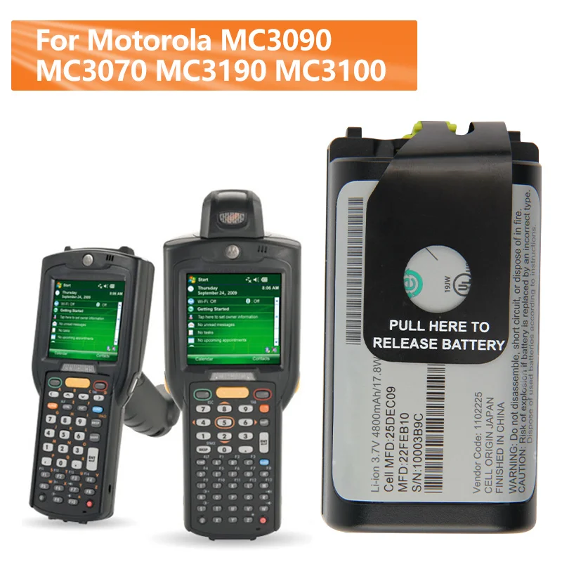 

Сменный аккумулятор 82-127909-01 для Motorola MC3090 MC3070 MC3190 MC3100 55-060112-05, портативный аккумулятор для мобильного компьютера 4800 мАч