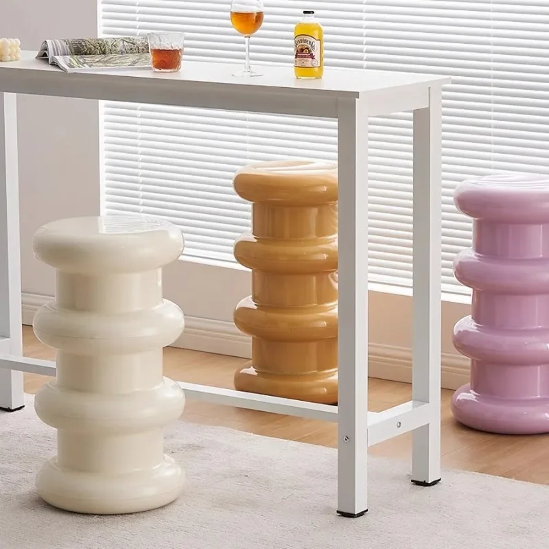 

Creative Shoes Changing Stool Round Hallway Fashion Minimalist Side Table Plastic Dressers Sillas Para Comedor Luxury Furniture