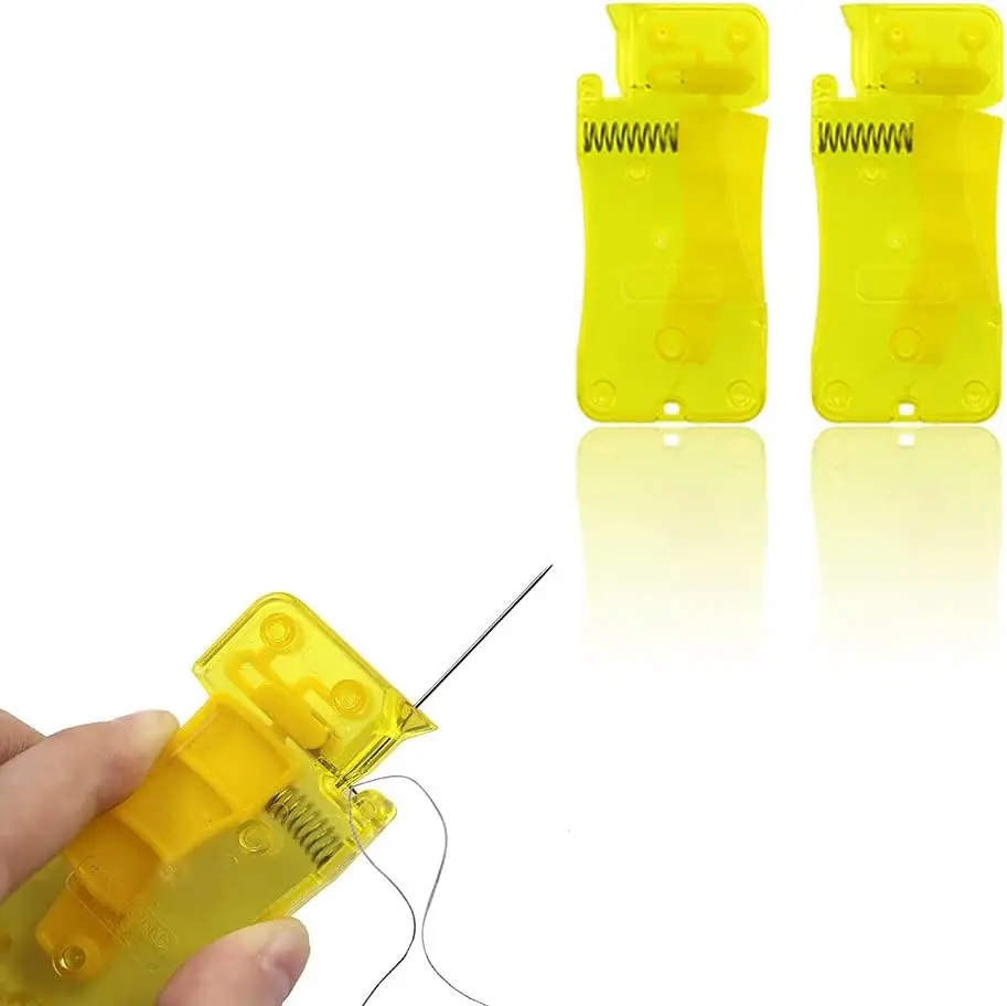 1-3Pcs Automatic Easy Needle Threader Tool Self-Thread Guide Plastic Sewing Accessories Hand Stitching  Quick Needle Threading