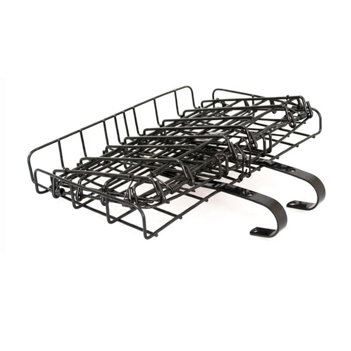 

Foldable Bike Durable Metal Front Rear Kids Mountain Bicycle Foldable Bike Holder Black Easy Install Space Saving