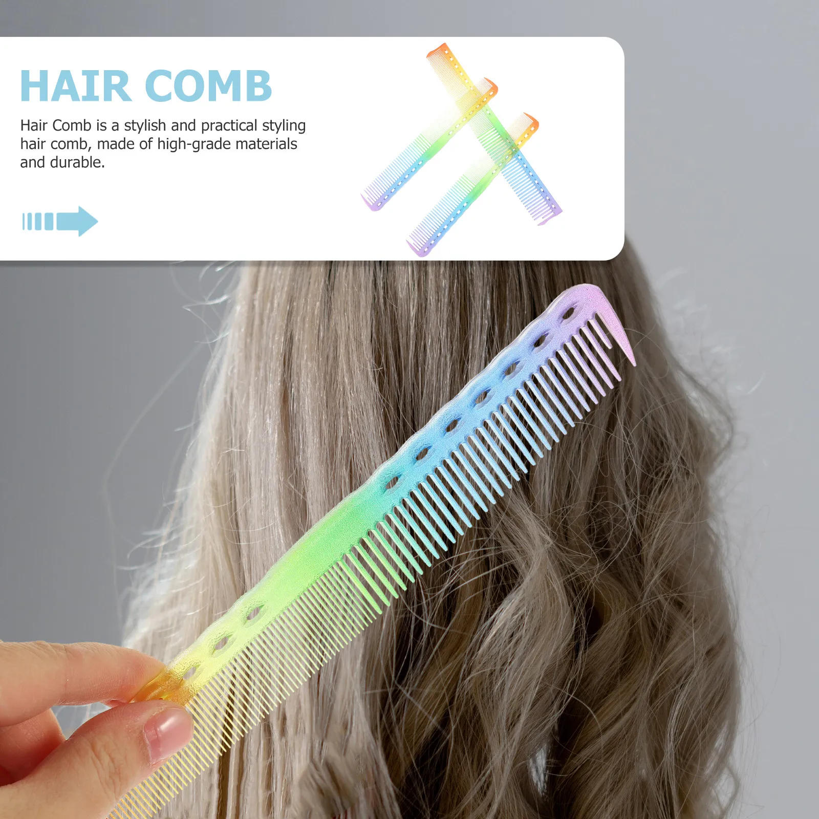 

3Pcs Salon Hair Comb Professional Gentle Tooth Styling Haircut Barbershop Household Men Use Hair Care Combs for Kids